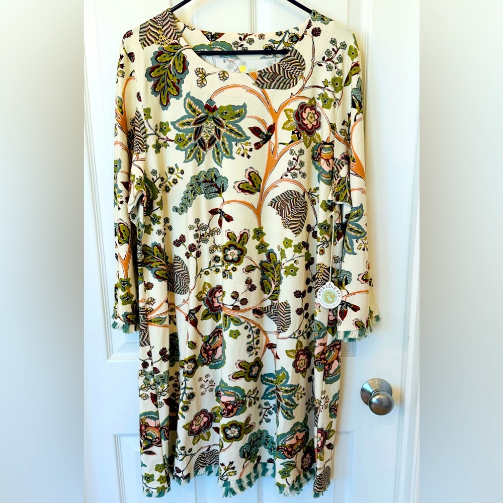 NWOT Spartina 449 Island Fringe Dress